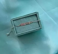 Pulseira chapinha coroa com nome gravado
