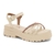 SANDALIA FEMININA RAMARIM TRATORADA FLATFLORM 23-38204 23-38205