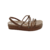 SANDALIA FEMININA VIA UNO FLATFORM TIRAS E STRASS 837002