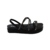 SANDALIA FEMININA VIA UNO FLATFORM TIRAS E STRASS 837002 - comprar online