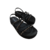 SANDALIA FEMININA VIA UNO FLATFORM TIRAS E STRASS 837002 - comprar online