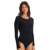 BODY FEMININO TRIFIL POLIAMIDA COM MANGA TEXTURIZADA K05194