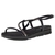 Sandália Feminina Beira Rio Papete Flatform Strass Confortável 8387531 - comprar online