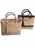 Kit 2 bolsas trançada de Palha Personalizada