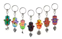Llavero Hamsa con dije