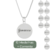 Colar Personalizado Medalha Madrinha Casamento Prata 12 Peças