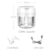 Imagem do Mini Processador Elétrico de Alimentos Portátil com lâminas de aço inox USB 250 ml Bivolt Enviar cor aleatória