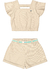 Conjunto Infantil Menina em Ribana Canelada - Mundi - Cometa Pink Blue