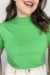 T-shirt gola alta verde