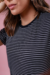 T-Shirt - Listrada - Preta - comprar online