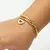 Pulseira Cravejada com pingente Coração