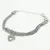 Pulseira Cravejada com pingente Coração