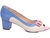 Sapato Peep Toe Salto Grosso Baixo Arrasadora