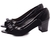 Sapato Peep Toe Salto Grosso Baixo Arrasadora - comprar online