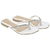 Imagem do Chinelo Sandália Rasteira Branco Strass, confortável ,ótimo para o RÉVEILLON. (DROPCHISANRASBRANSTRAS)