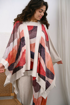 Ruana Gamuza Blanca - Artemana