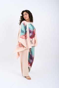 Ruana Gamuza Rosa - Artemana