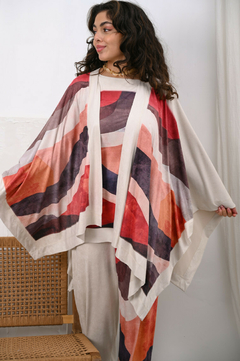 Ruana Gamuza Blanca - tienda online