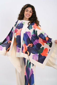 Ruana Gamuza Merengue - tienda online