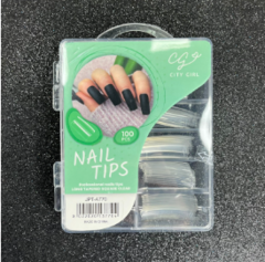 tips con curvatura y sonrisa - 100 unidades city girl