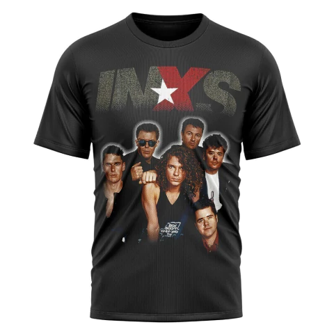 KickLegacy - Remera INXS Banda Retro Australiana Estilo Rock Pop Vintage para Hombre
