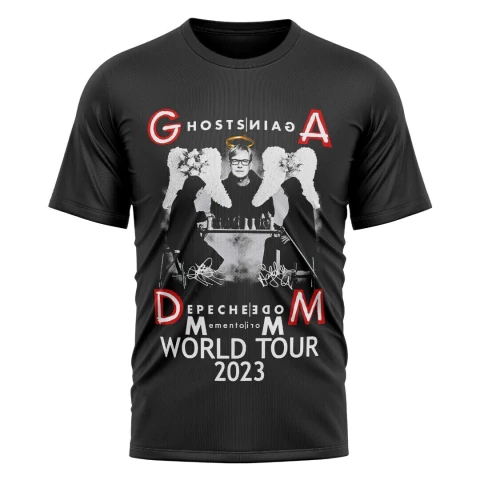 MementoWear - Remera Depeche Mode World Tour 2023 con Diseño Angelical de Andy Fletcher