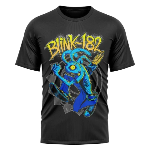 PunkBunny - Remera Blink-182 con Diseño Rebelde y Estilo Pop Punk para Fans del Rock Alternativo