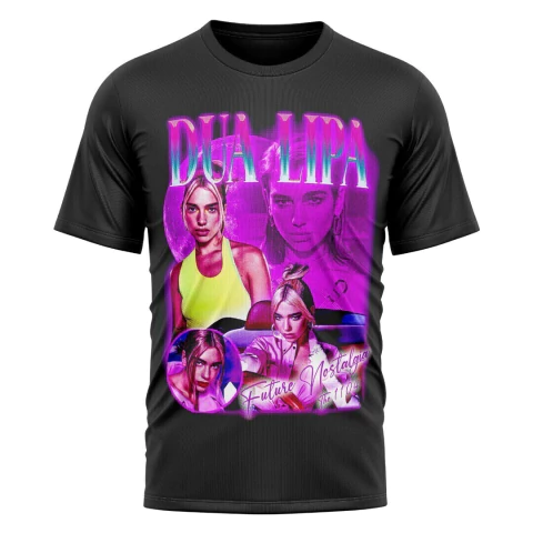 PopVibes - Remera Dua Lipa Future Nostalgia Estilo Retro Pop Mujer