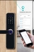 Tuya WiFi Electronic Smart Door Lock, Impressão digital biométrica, Smart Card