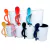 Caneca interior e alça colorida com colher personalizada - loja online
