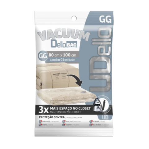 VACUUM DELLO BAGS 01 UNID C/ E SEM VALVULA - DELLO - officesuprimentos