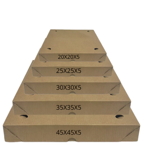 CAIXA DE SALGADOS QUADRADA TAM. DIVERSOS KRAFT LISO - MEYER