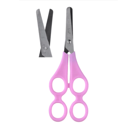 TESOURA DE ACO 17CM PEGA DUPLA C/ ESCALA DE 5CM - BRW - officesuprimentos
