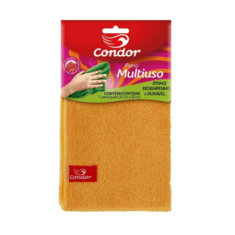 PANO P/ LIMPEZA MULTIUSO MICROFIBRA REF. 1677 - CONDOR - officesuprimentos