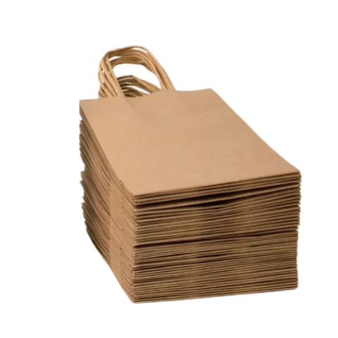 SACOLA DE PAPEL KRAFT PARDO "P" 21.5x15x8CM PCT OU UNID - CROMUS - comprar online