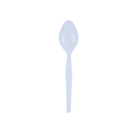 COLHER SOBREMESA FORTE CRISTAL/BRANCO 50UN - PLAZAPEL - comprar online