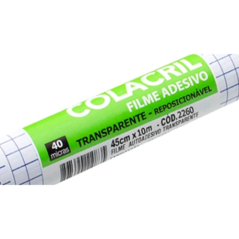 PLÁSTICO ADESIVO CONTACT 40MICRAS 45CM - 25 e 10 MTS - COLACRIL - comprar online