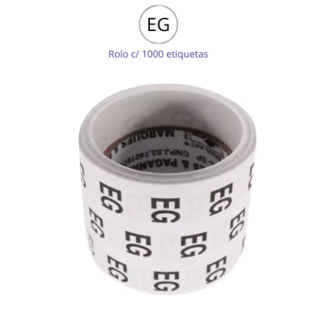 ETIQUETAS P/ MARCACAO TAM. EG/EGG BOLA 11CM RL C/1000UN - GRESPAN - comprar online