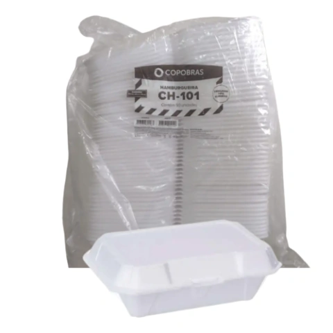 HAMBURGUEIRA ISOPOR EPS 235X160X75MM CH-101 C/50UN - COPOBRAS - comprar online