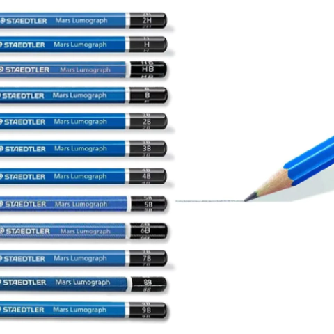 LAPIS GRADUADOS MARS LUMOGRAPH DIVERSOS DO H - HB - F - B - STAEDTLER na internet