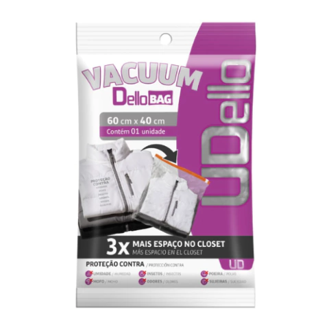VACUUM DELLO BAGS 01 UNID C/ E SEM VALVULA - DELLO - comprar online