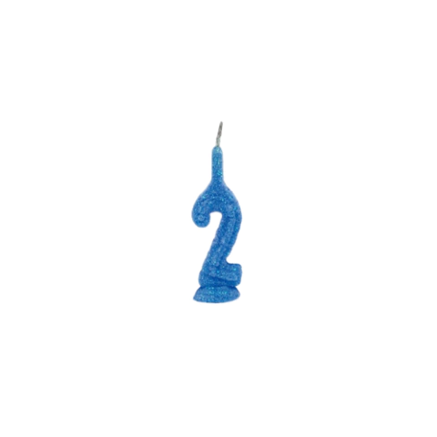 VELA AZUL DE 0 À 9 UNITÁRIA - CURIFEST - officesuprimentos