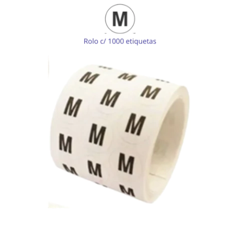 ETIQUETA ADESIVA LETRAS P/M/G/GG RL C/ 1000UN - FITACREL - loja online