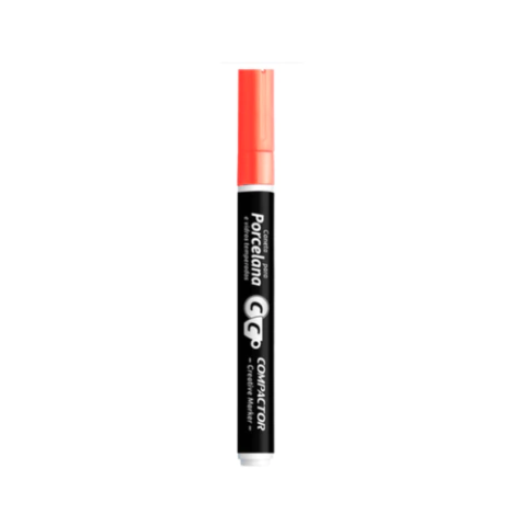 MARCADOR CREATIVE MARKER PORCELANA/VIDROS 3.0MM CORES METÁLICAS - COMPACTOR - officesuprimentos