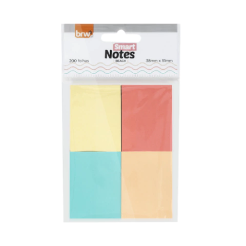 BLOCOS SMART NOTES 38x51MM SORTIDO 4BLOCOS C/ 50FLS - BRW - comprar online