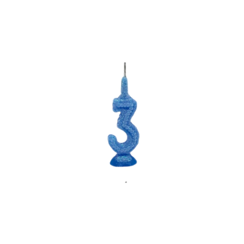 VELA AZUL DE 0 À 9 UNITÁRIA - CURIFEST - loja online