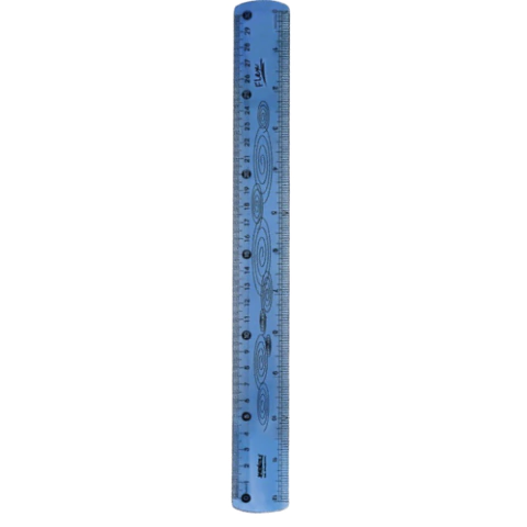 REGUA DE 30 CM FLEXIVEL CORES SORTIDAS - MAXCRIL - officesuprimentos