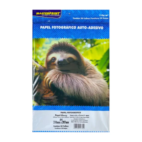 PAPEL FOTO GLOSSY AUTO - ADESIVO - MASTERPRINT