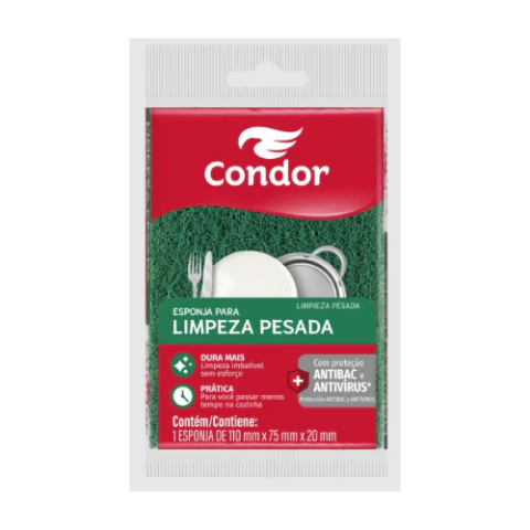 ESPONJA DE LOUCA MULTIUSO 5x12x1 UN - CONDOR