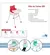 Silla de Comer 3 en 1 Love Rojo - comprar online